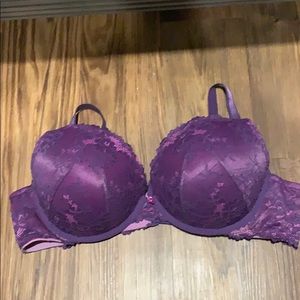 Purple lace bra